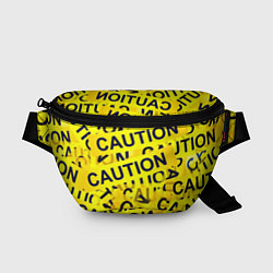 Поясная сумка Caution, цвет: 3D-принт