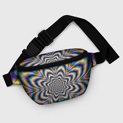 Поясная сумка Красочная иллюзия, цвет: 3D-принт — фото 2