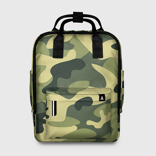 Женский рюкзак Камуфляж: зеленый/хаки / 3D-принт – фото 1