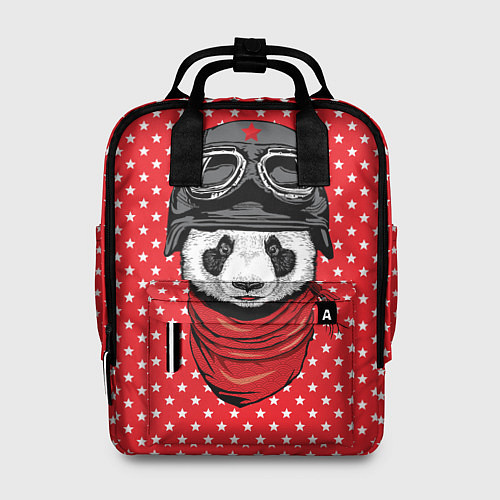 Женский рюкзак Панда пилот / 3D-принт – фото 1