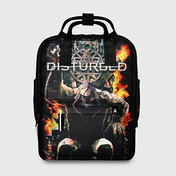 Рюкзак женский Disturbed: Flame Throne, цвет: 3D-принт