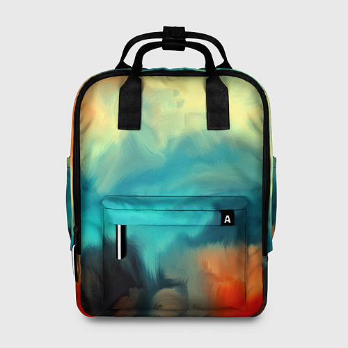 Женский рюкзак Разноцветная акварель / 3D-принт – фото 1
