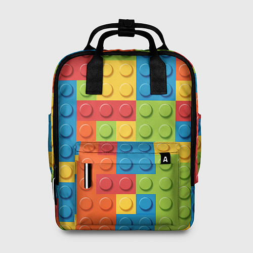 Женский рюкзак Лего конструктор / 3D-принт – фото 1