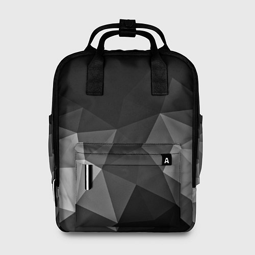 Женский рюкзак Abstract gray / 3D-принт – фото 1