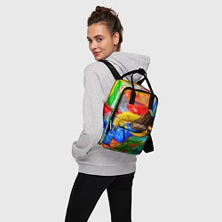 Рюкзак женский Краски, цвет: 3D-принт — фото 2