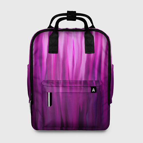 Женский рюкзак Фиолетово-черные краски / 3D-принт – фото 1