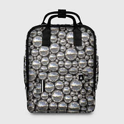 Рюкзак женский Серебряные шары, цвет: 3D-принт