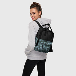 Рюкзак женский Камуфляж: черный/синий, цвет: 3D-принт — фото 2