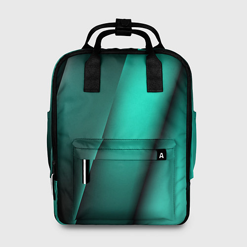 Женский рюкзак Emerald lines / 3D-принт – фото 1