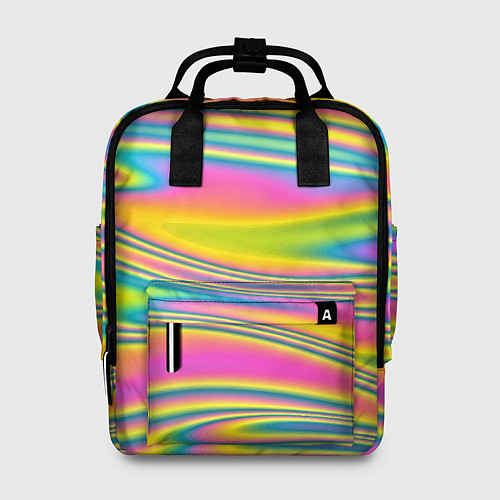 Женский рюкзак Абстрактные разводы цвета / 3D-принт – фото 1