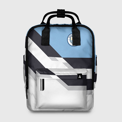 Женский рюкзак Manchester City FC: White style / 3D-принт – фото 1