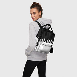 Рюкзак женский Чёрно-белый узор, цвет: 3D-принт — фото 2