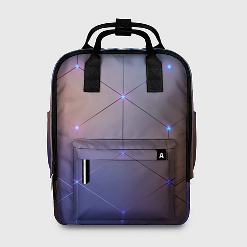 Женский рюкзак НЕЙРОННАЯ СЕТЬ NEURAL NETWORK / 3D-принт – фото 1