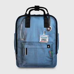 Рюкзак женский Костюм врача, цвет: 3D-принт