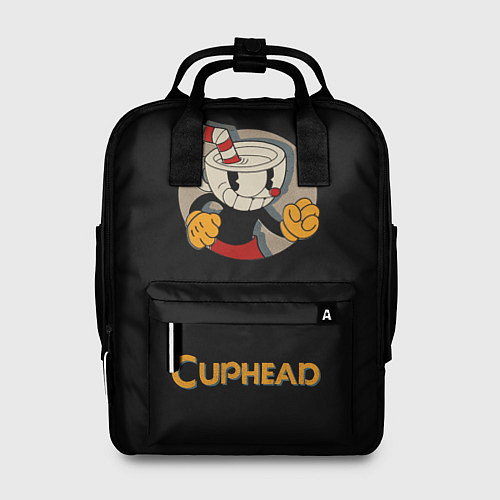 Женский рюкзак Cuphead: Black Mugman / 3D-принт – фото 1