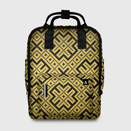 Женский рюкзак Обереги cлавян: золотая / 3D-принт – фото 1