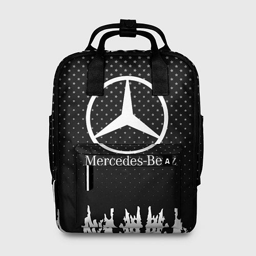 Женский рюкзак Mercedes-Benz: Black Side / 3D-принт – фото 1