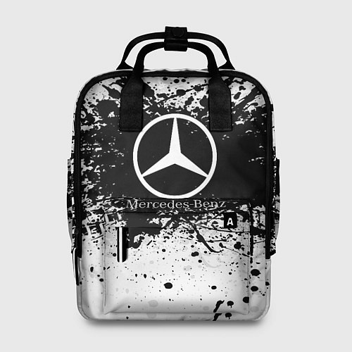 Женский рюкзак Mercedes-Benz: Black Spray / 3D-принт – фото 1