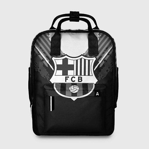 Женский рюкзак FC Barcelona: Black Style / 3D-принт – фото 1