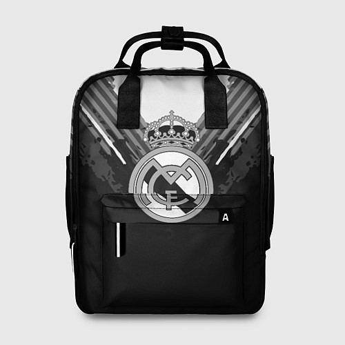 Женский рюкзак FC Real Madrid: Black Style / 3D-принт – фото 1