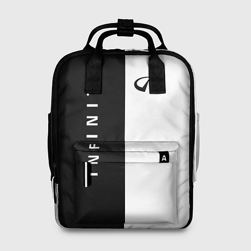Женский рюкзак Infiniti: Black & White / 3D-принт – фото 1