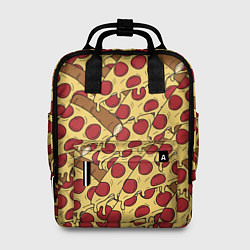 Рюкзак женский Любитель пиццы, цвет: 3D-принт