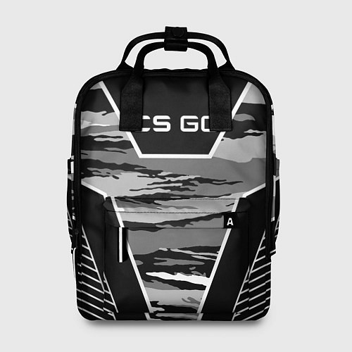Женский рюкзак CS:GO Grey Camo / 3D-принт – фото 1