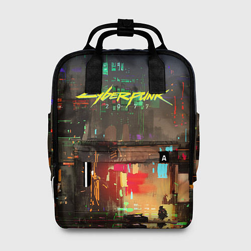 Женский рюкзак Cyberpunk 2077: Night City / 3D-принт – фото 1