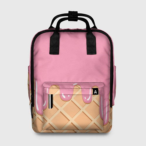 Женский рюкзак Розовое мороженное / 3D-принт – фото 1