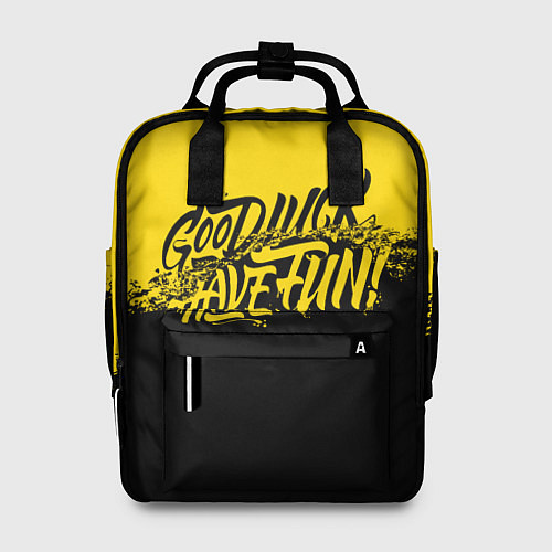 Женский рюкзак GLHF: Yellow Style / 3D-принт – фото 1