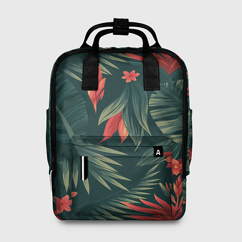 Женский рюкзак Зеленые тропики / 3D-принт – фото 1