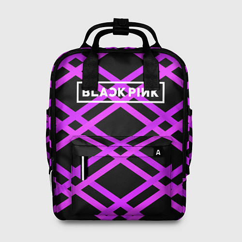 Женский рюкзак Black Pink: Neon Lines / 3D-принт – фото 1