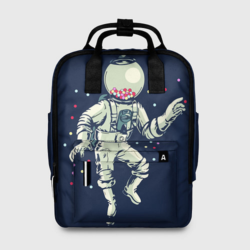 Женский рюкзак Космонавт и конфеты / 3D-принт – фото 1