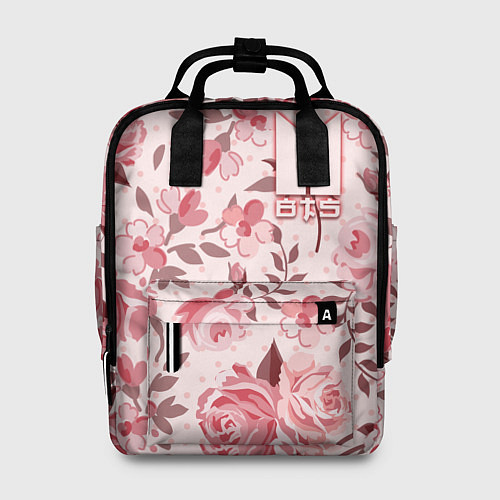 Женский рюкзак BTS: Pink Roses / 3D-принт – фото 1