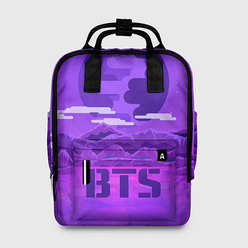 Женский рюкзак BTS: Violet Mountains / 3D-принт – фото 1