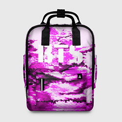 Рюкзак женский BTS: Purple Style, цвет: 3D-принт
