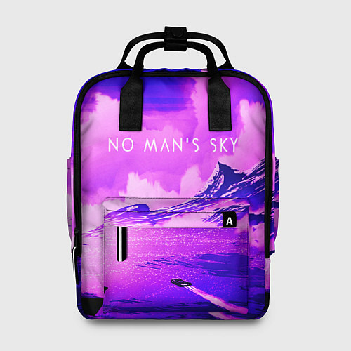 Женский рюкзак No Man's Sky: Purple Mountains / 3D-принт – фото 1