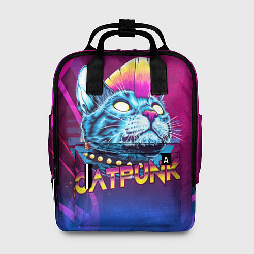 Женский рюкзак Котопанк / 3D-принт – фото 1