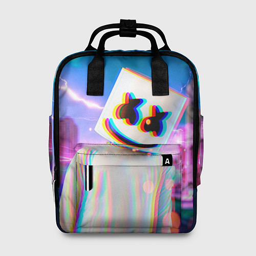 Женский рюкзак Marshmello: Glitch Effect / 3D-принт – фото 1