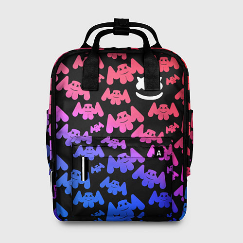 Женский рюкзак Marshmello: Pink & Violet / 3D-принт – фото 1