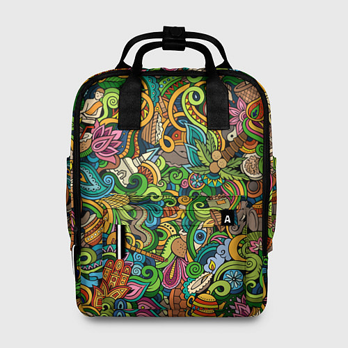 Женский рюкзак Тибетский коллаж / 3D-принт – фото 1