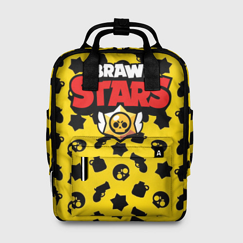 Женский рюкзак Brawl Stars: Yellow & Black / 3D-принт – фото 1