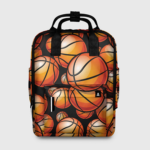 Женский рюкзак Баскетбольные яркие мячи / 3D-принт – фото 1