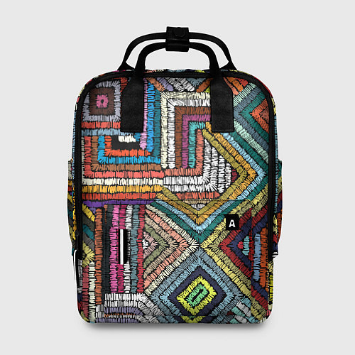 Женский рюкзак Этнический орнамент вышивка / 3D-принт – фото 1