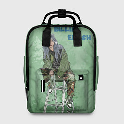Рюкзак женский Billie Eilish: Green Motive, цвет: 3D-принт