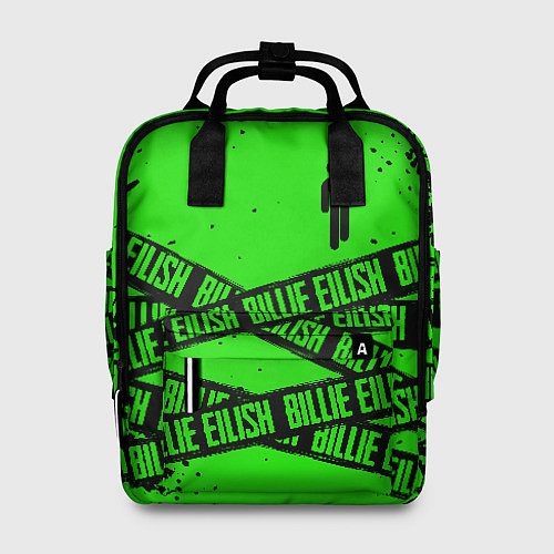 Женский рюкзак BILLIE EILISH: Green & Black Tape / 3D-принт – фото 1