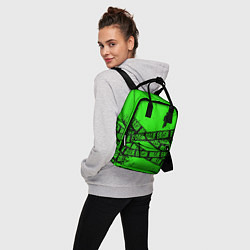 Рюкзак женский BILLIE EILISH: Green & Black Tape, цвет: 3D-принт — фото 2