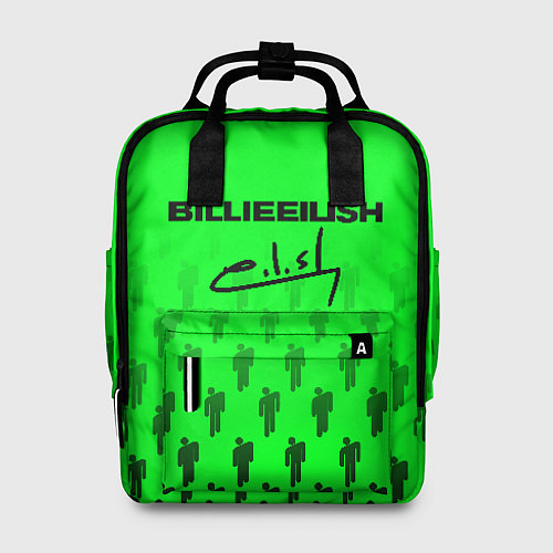 Женский рюкзак Billie Eilish: Green Autograph / 3D-принт – фото 1