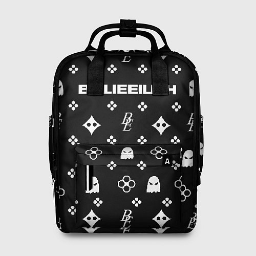 Женский рюкзак Billie Eilish: Black Pattern / 3D-принт – фото 1