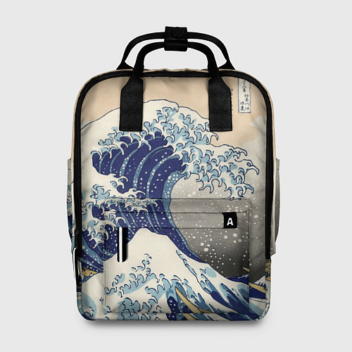 Женский рюкзак Kanagawa Wave Art / 3D-принт – фото 1